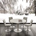 Poltroncina design moderno per sala pranzo Veikko