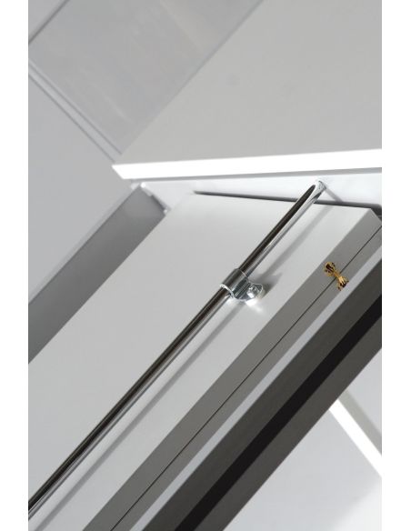 Tavolo allungabile moderno gambe in metallo Felix Nob