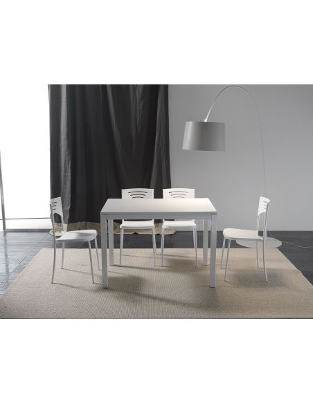 Tavolo allungabile moderno gambe in metallo Felix Nob