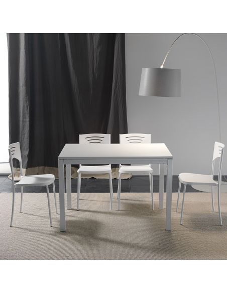 Tavolo allungabile moderno gambe in metallo Felix Nob