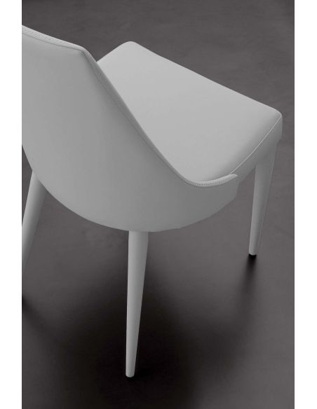 Sedie sala da pranzo rivestite in ecopelle Janita