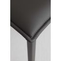 Sedia per cucina in metallo ed ecopelle Sarianna