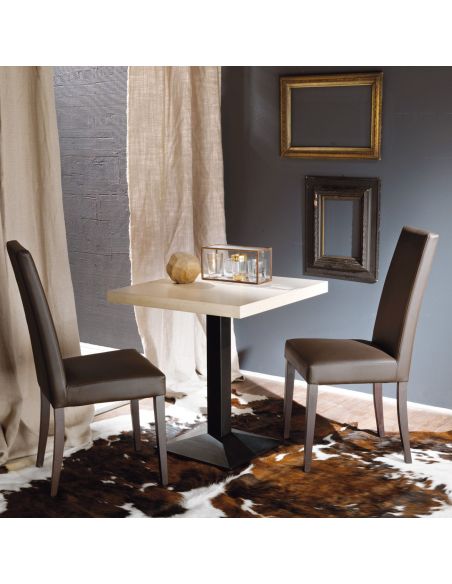 Coppia sedie con schienale alto design moderno Amabel