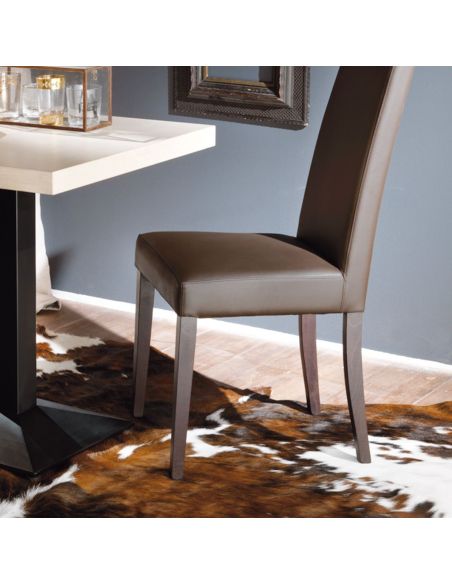 Coppia sedie con schienale alto design moderno Amabel