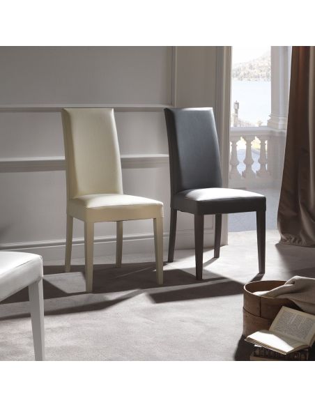 Coppia sedie con schienale alto design moderno Amabel