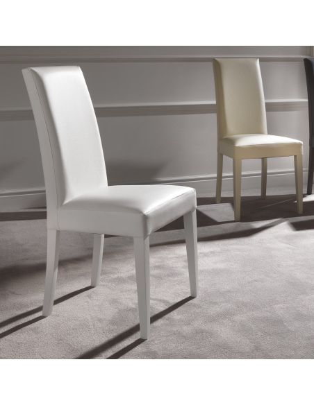 Coppia sedie con schienale alto design moderno Amabel