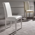Sedia con schienale alto design moderno Amabel