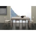 Coppia sedie in legno ed ecopelle design moderno Candis