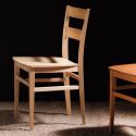 Sedia da cucina in legno faggio o ciliegio Carissa