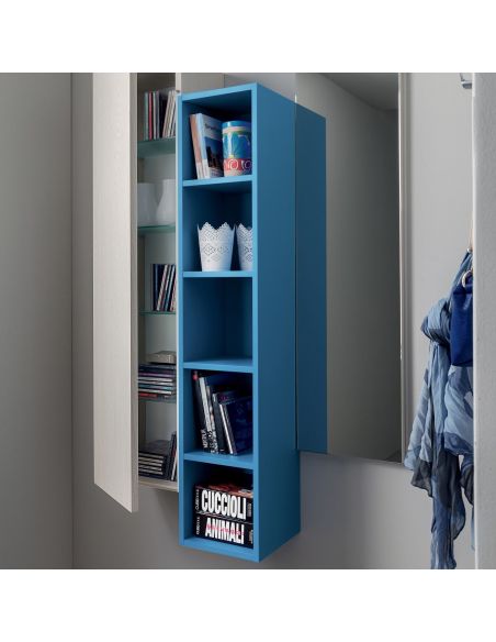 Libreria a parete verticale design moderno Eloise