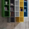 Libreria a parete verticale design moderno Eloise