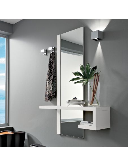 Mobili per ingresso specchiera mensola appendiabiti moderni Klaus