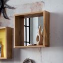 Mobili da ingresso in legno massello specchi e mensole Elias 3