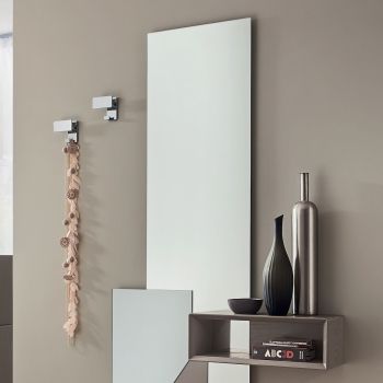 Specchiera da ingresso con appendiabiti design moderno Kim 4 2