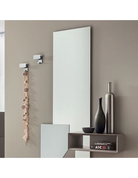 Specchiera da ingresso con appendiabiti design moderno Kim 4 Specchiera da ingresso con appendiabiti design moderno Kim 4