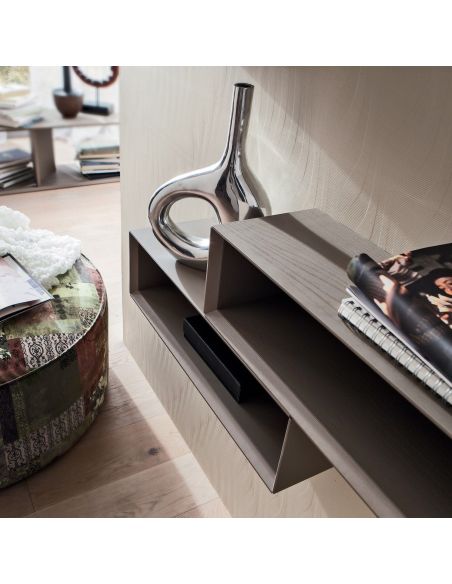 Mobili da ingresso moderni con specchi e mensole Kim