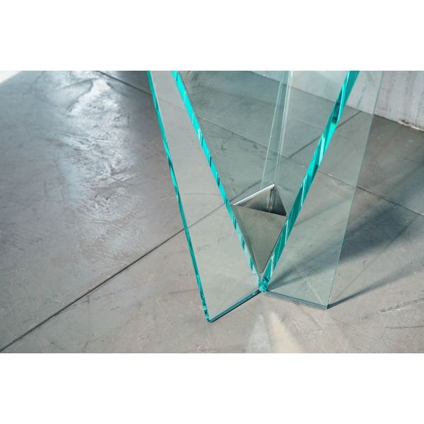 Portaombrelli design in vetro trasparente Elimar