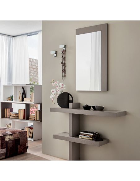 Mobili per ingresso moderni tortora frassino Bernard