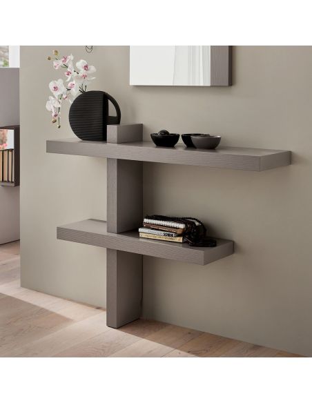 Mobili per ingresso moderni tortora frassino Bernard