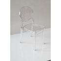 Sedia in policarbonato trasparente design moderno Elsi