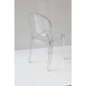 Sedia in policarbonato trasparente design moderno Elsi