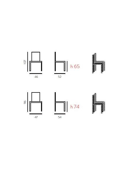 Coppia sgabelli trasparenti da cucina in policarbonato Yannou Coppia sgabelli trasparenti da cucina in policarbonato Yannou