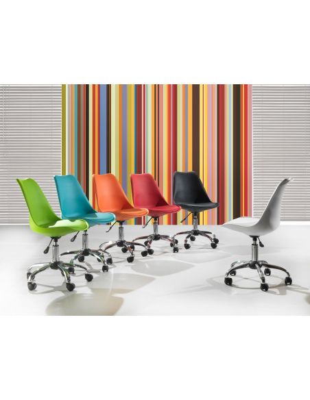 Sedia da ufficio con rotelle design moderno Aphia