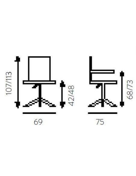 Poltrona ufficio reclinabile in ecopelle nera Riside  Poltrona ufficio reclinabile in ecopelle nera Riside