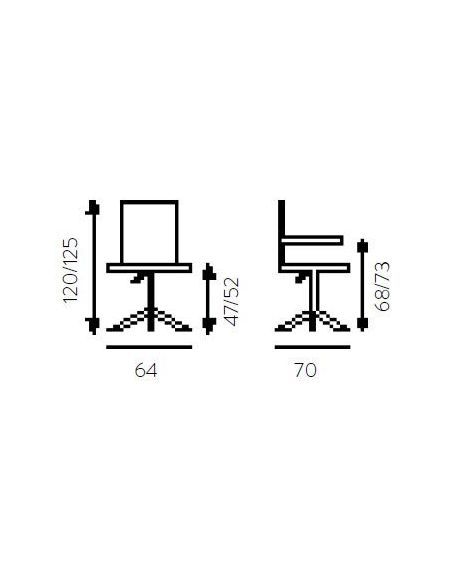 Poltrona da ufficio imbottita pelle ed ecopelle Esteca Poltrona da ufficio imbottita pelle ed ecopelle Esteca