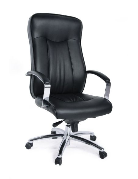 Poltrona da ufficio imbottita pelle ed ecopelle Esteca Poltrona da ufficio imbottita pelle ed ecopelle Esteca