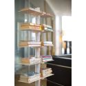 Libreria verticale autoportante in alluminio e acciaio Dotto