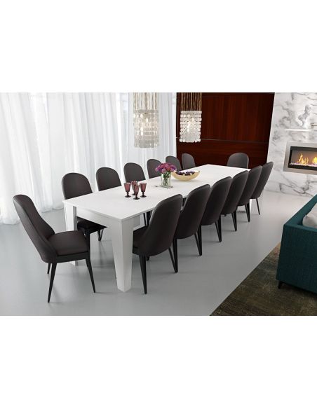 Tavolo consolle allungabile fino a 306 cm Zulc White Tavolo consolle allungabile fino a 306 cm Zulc White