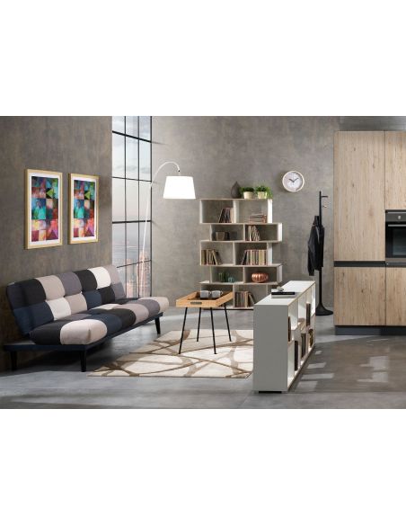 Libreria scaffale in legno per casa e ufficio design moderno Fraine