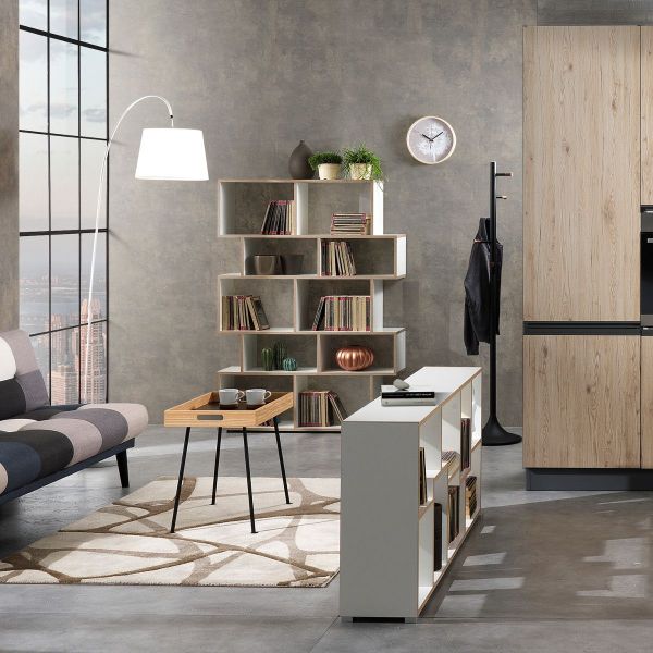 Libreria scaffale in legno per casa e ufficio design moderno Fraine