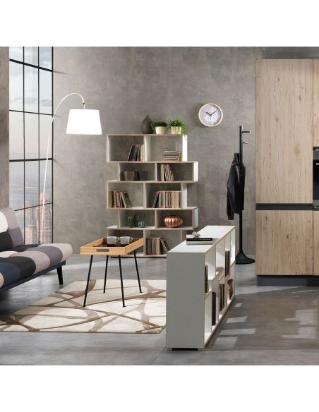 Libreria scaffale in legno per casa e ufficio design moderno Fraine
