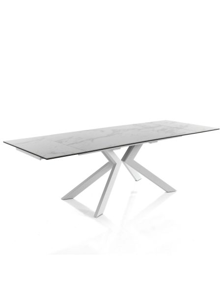 Tavolo da pranzo in vetroceramica allungabile 160/200/240 Iezer Tavolo da pranzo in vetroceramica allungabile 160/200/240 Iezer