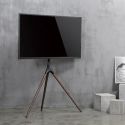 Treppiedi porta TV da 45 a 65 pollici VESA 600x400 con staffa girevole Dandy