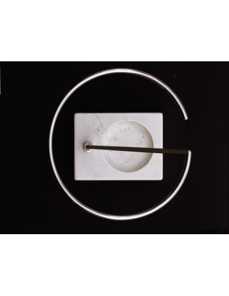 Portaombrelli design moderno in acciaio e marmo Jenson