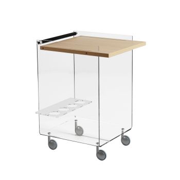 Umbra Design Carrello da portata da cucina con ruote dal design moderno ed  elegante