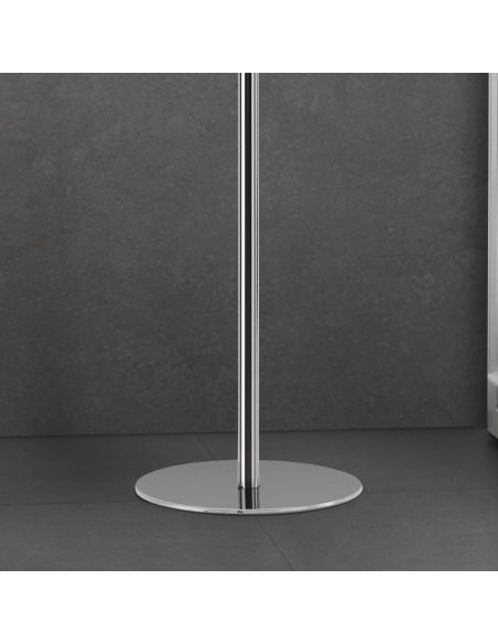 Appendiabiti da terra moderno bianco nero cromato Kind Appendiabiti da terra moderno bianco nero cromato Kind