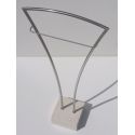 Servomuto design moderno in acciaio inox e marmo Vilmos