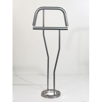 Portabiti da camera design moderno in acciaio Davis