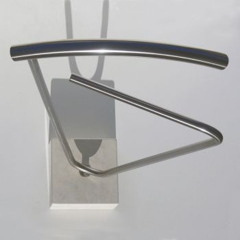 Servomuto design moderno in acciaio e marmo Calvin 2