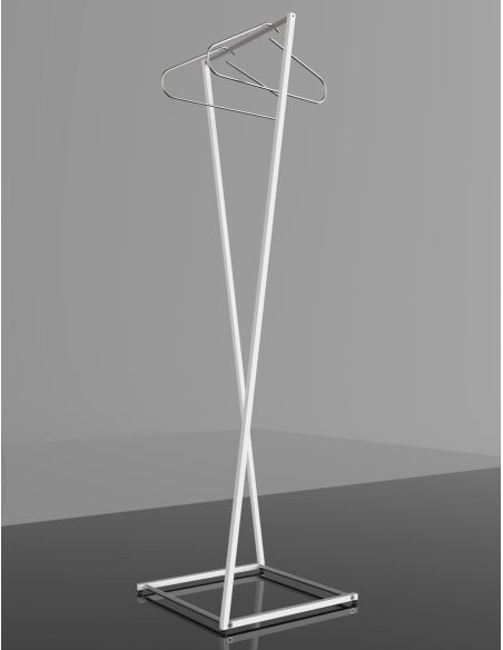 Stand appendiabiti moderno in acciaio Otis J