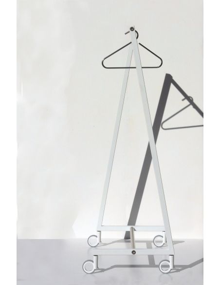 Stand appendiabiti su ruote in acciaio bianco Otis 2 Stand appendiabiti su ruote in acciaio bianco Otis 2