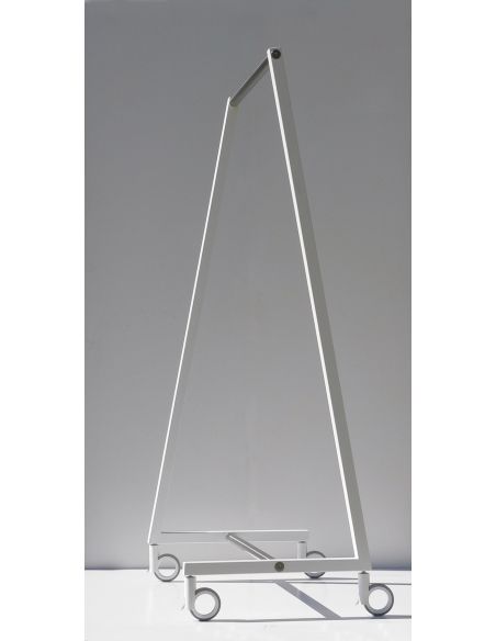 Stand appendiabiti su ruote in acciaio bianco Otis 2 Stand appendiabiti su ruote in acciaio bianco Otis 2