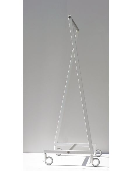 Stand appendiabiti su ruote in acciaio bianco Otis 2 Stand appendiabiti su ruote in acciaio bianco Otis 2