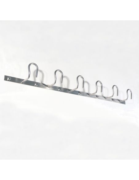 Appendiabiti design da parete in acciaio a 6 posti Ramsey 6