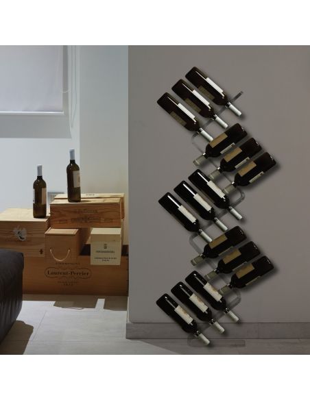 Portabottiglie vino da parete design Cantinetta