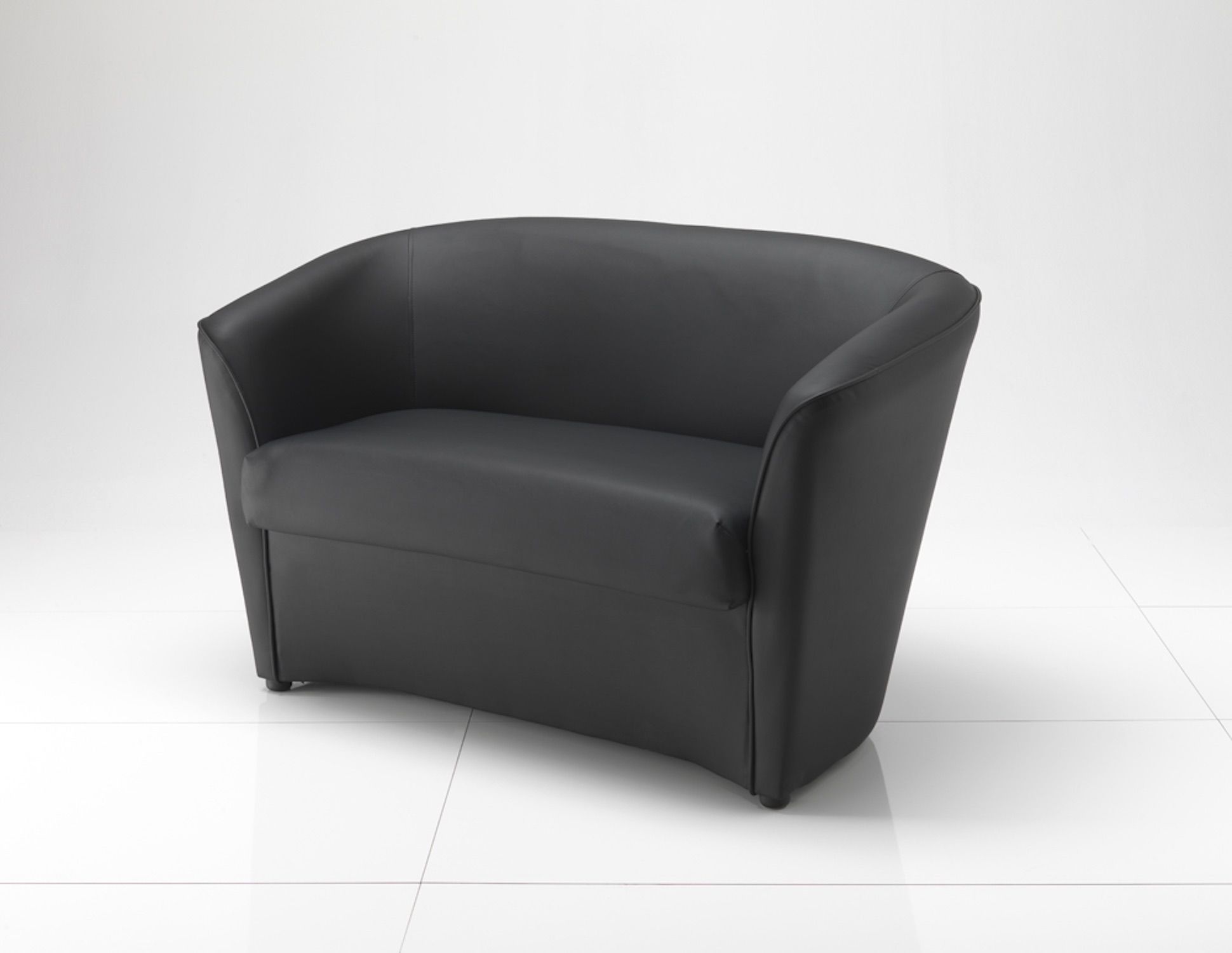 Divano sala attesa design moderno bianco o nero Noriko
